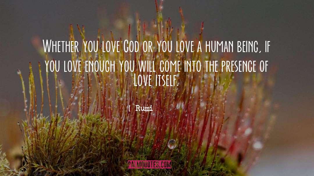Love Itself quotes by Rumi