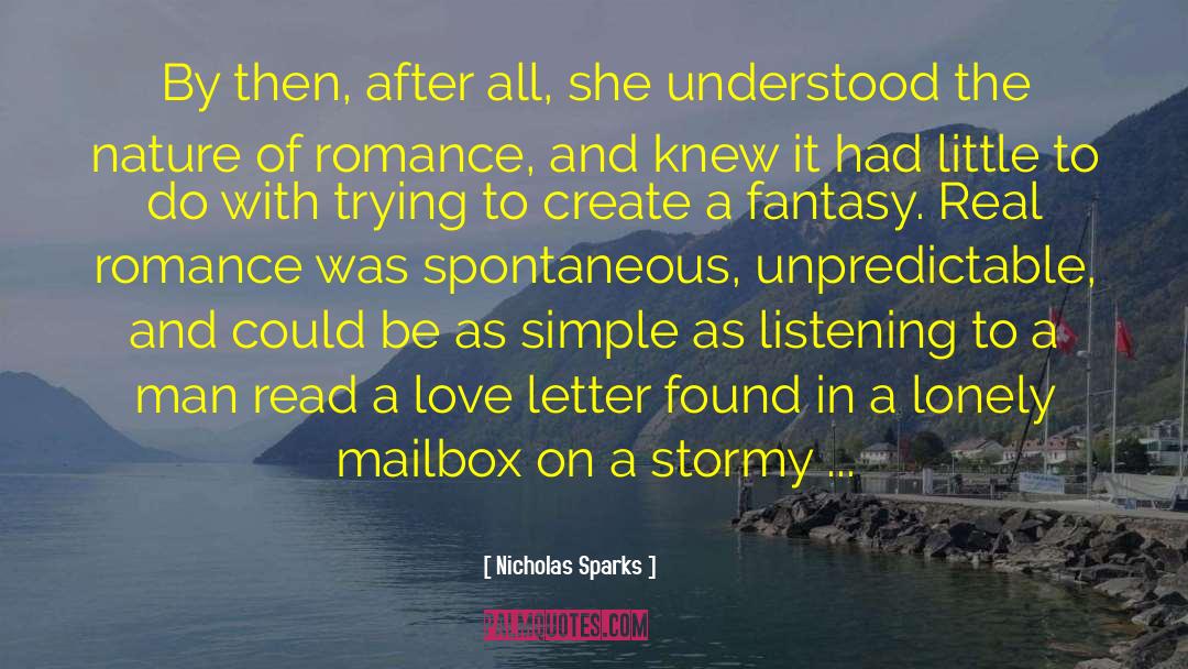 Love Letter quotes by Nicholas Sparks