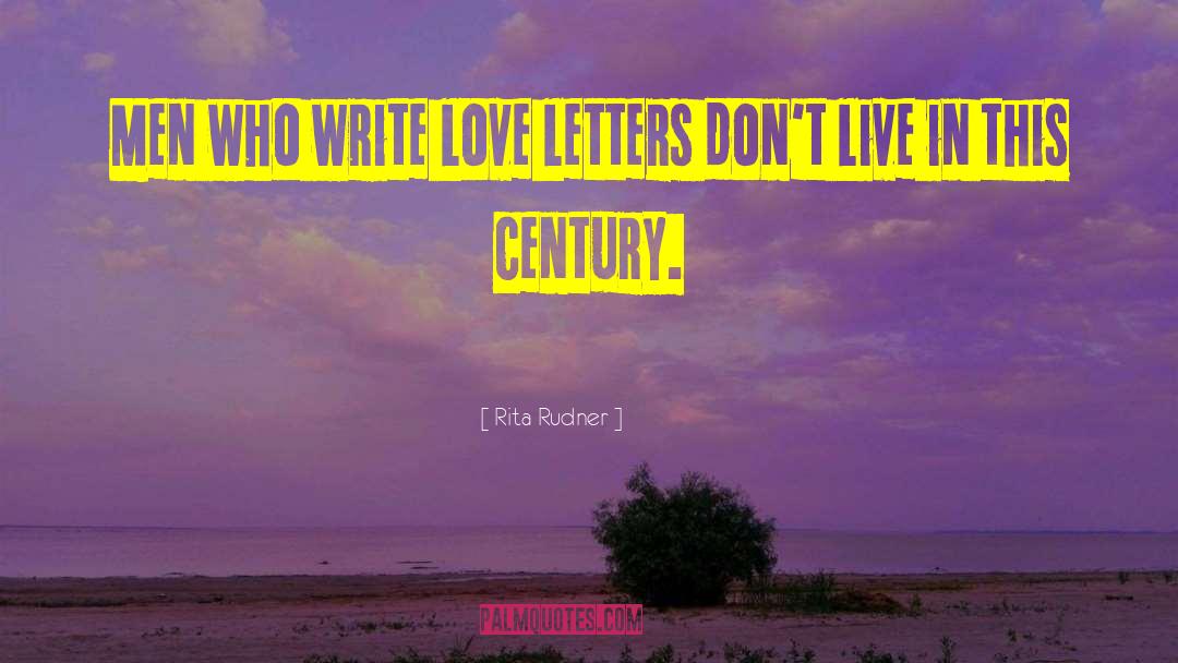 Love Letters quotes by Rita Rudner