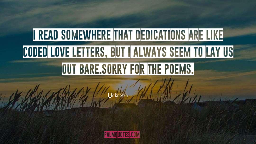 Love Letters quotes by Unknown