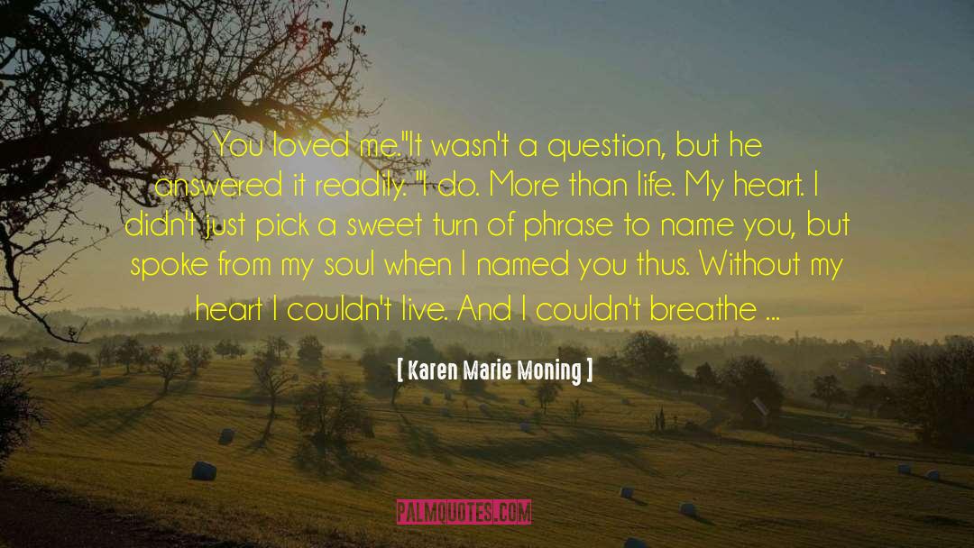 Love Life And Sadness quotes by Karen Marie Moning