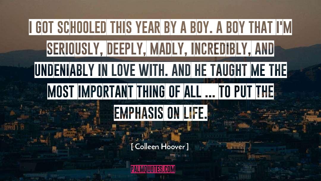 Love Life quotes by Colleen Hoover