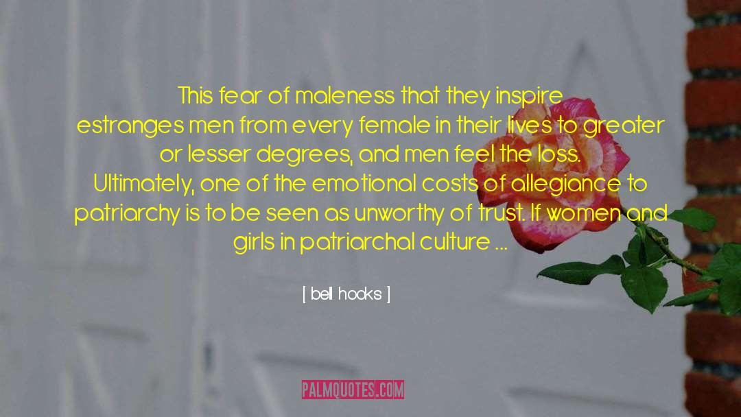 Love Loss Fear Agony quotes by Bell Hooks