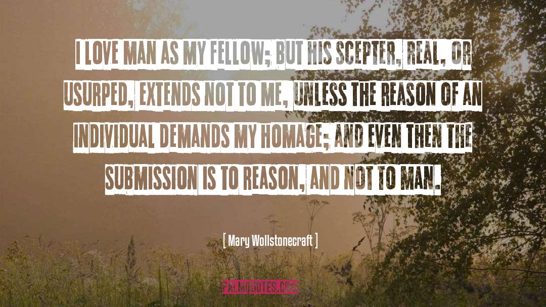 Love Man quotes by Mary Wollstonecraft