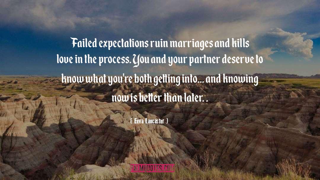 Love Marriage quotes by Eeva Lancaster