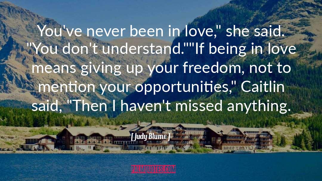 Love Means quotes by Judy Blume