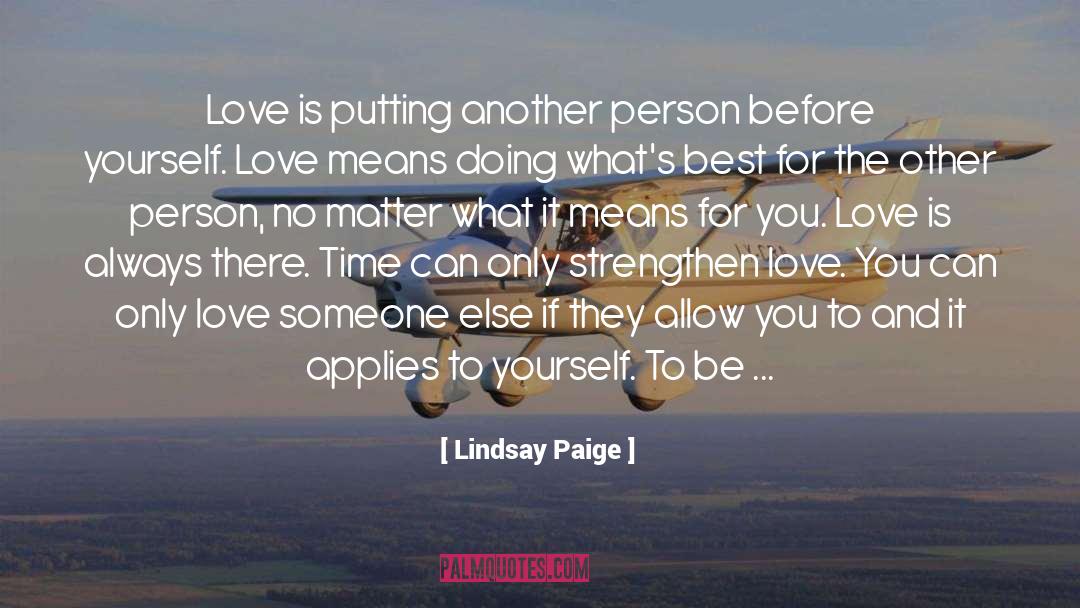 Love Means quotes by Lindsay Paige