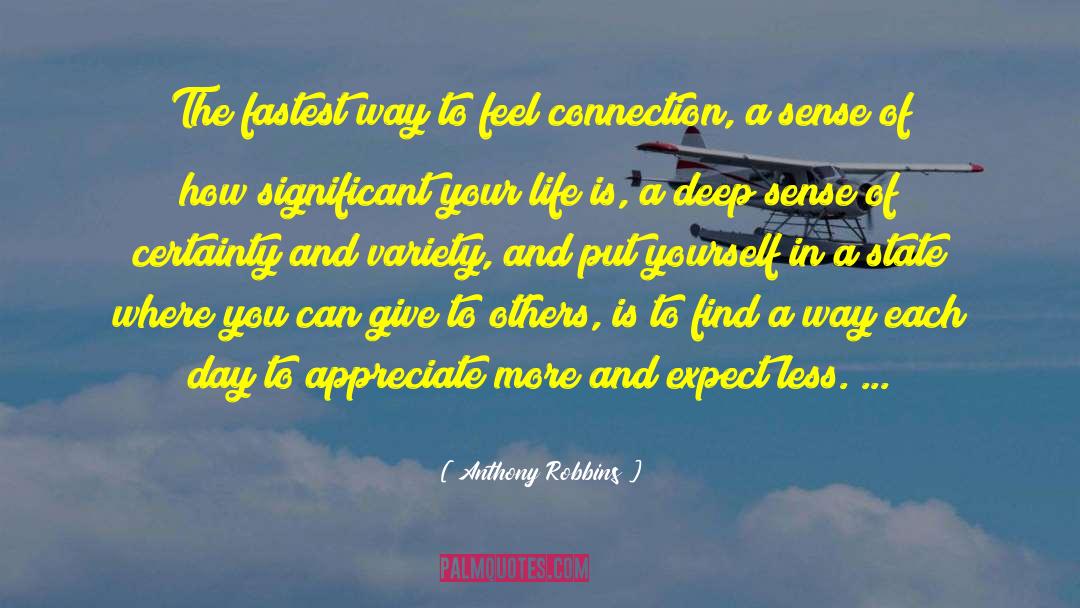 Love More Expect Less quotes by Anthony Robbins