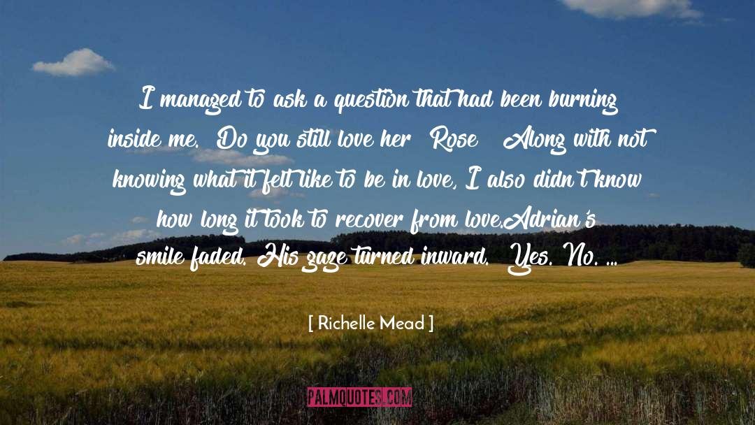 Love Moving On quotes by Richelle Mead
