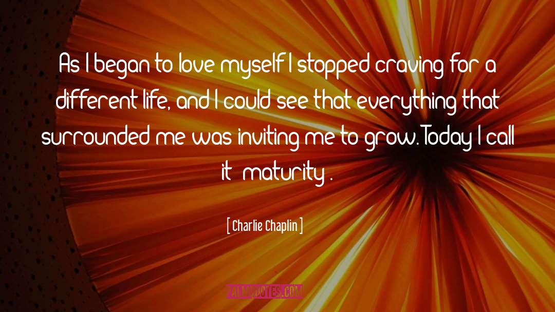 Love My Self quotes by Charlie Chaplin
