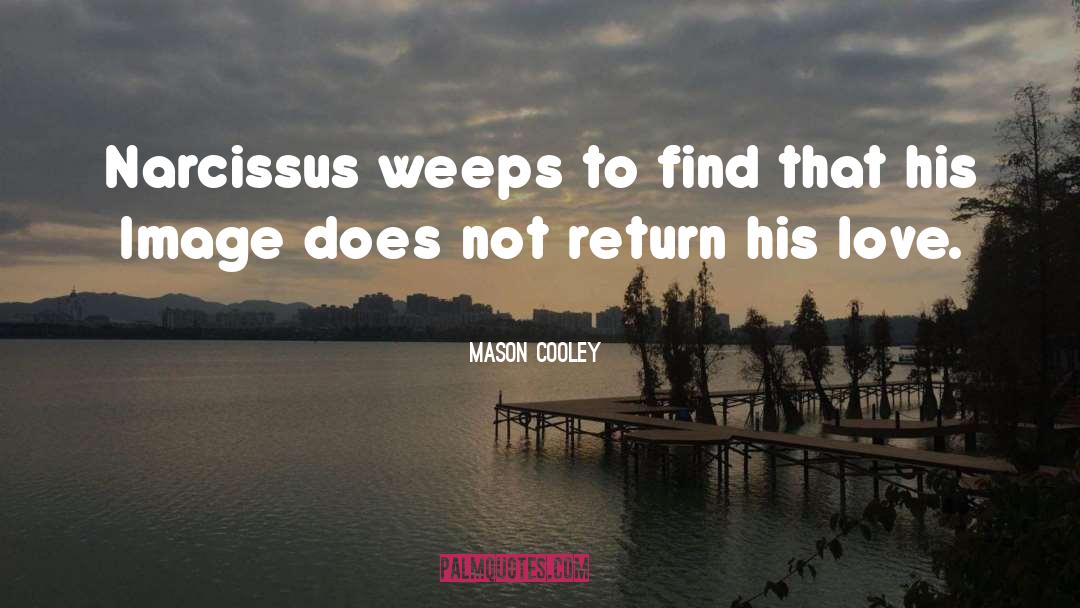 Love Narcissus quotes by Mason Cooley