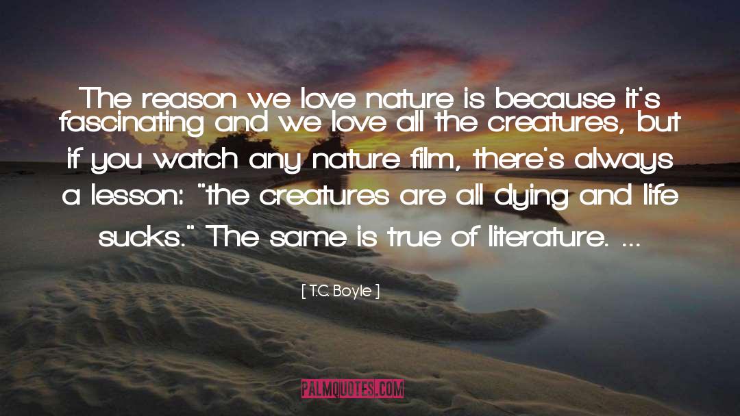 Love Nature quotes by T.C. Boyle