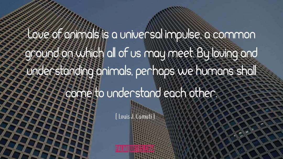 Love Of Animals quotes by Louis J. Camuti