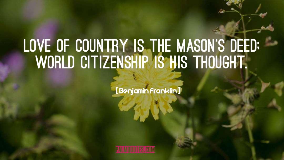 Love Of Country quotes by Benjamin Franklin