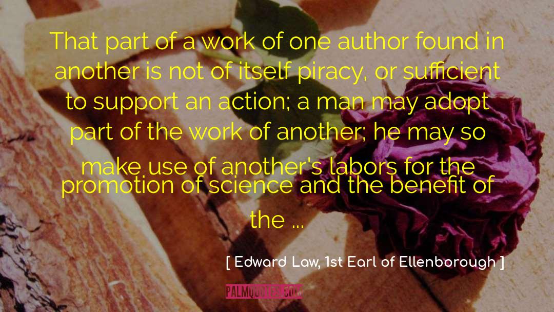 Love Of Work quotes by Edward Law, 1st Earl Of Ellenborough