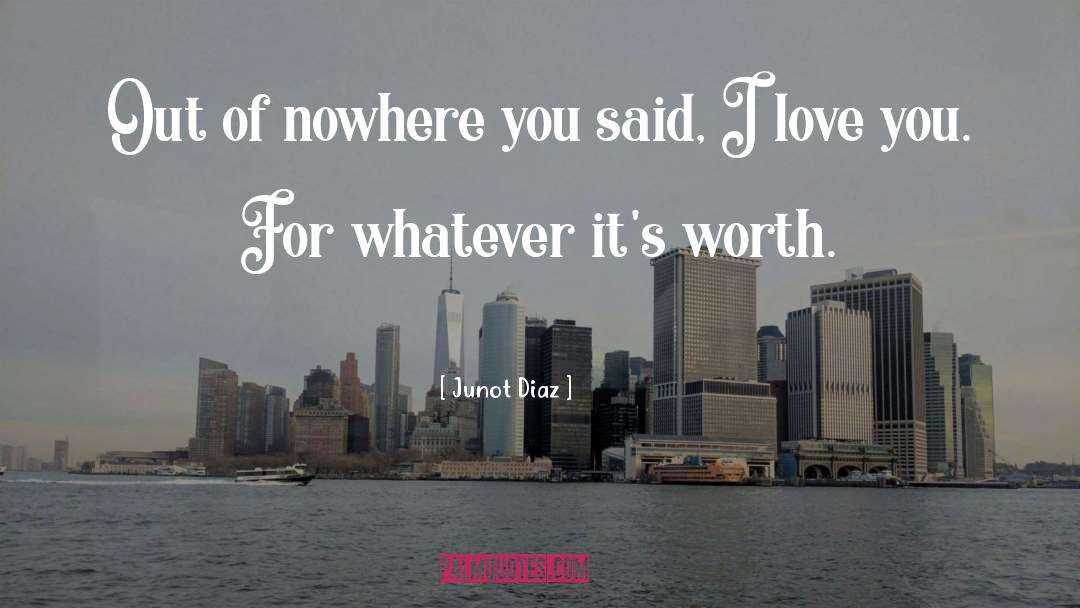 Love Of Work quotes by Junot Diaz