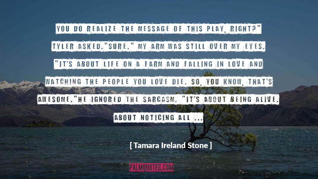 Love On Another quotes by Tamara Ireland Stone