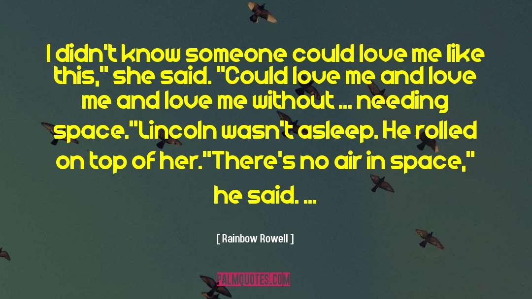 Love On Another quotes by Rainbow Rowell