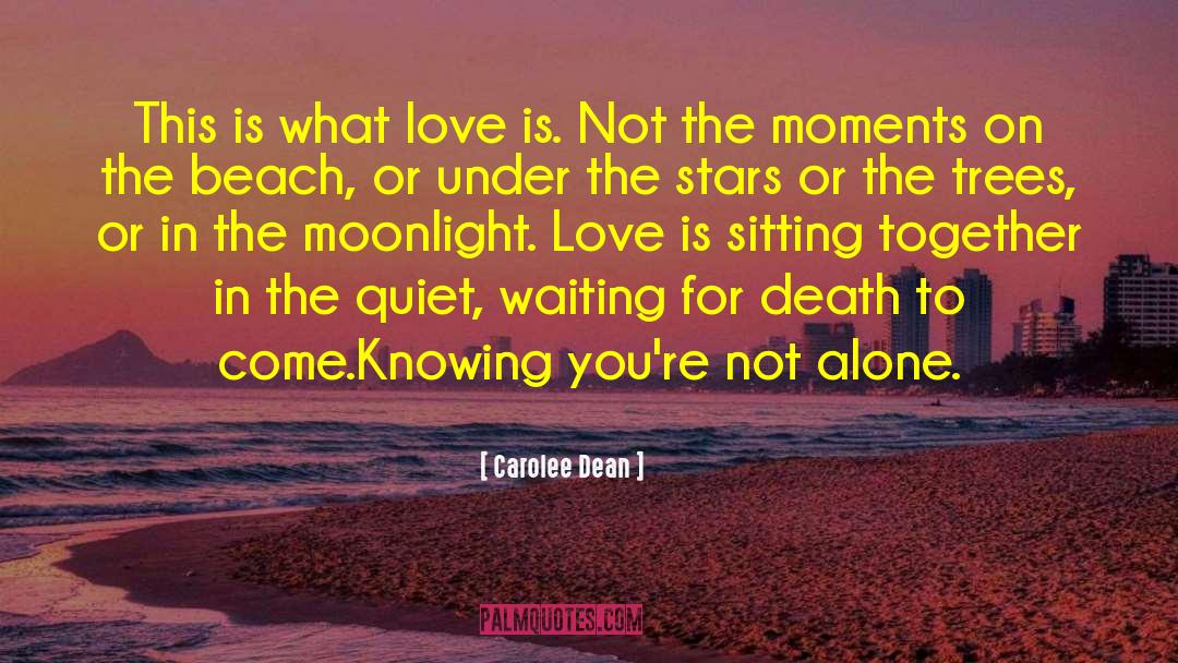 Love On Beach quotes by Carolee Dean