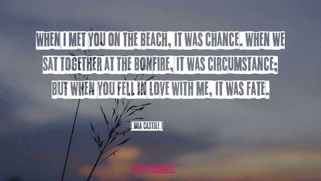 Love On Beach quotes by Mia Castile