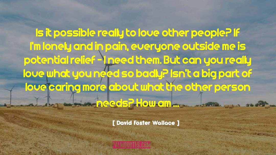 Love Other quotes by David Foster Wallace