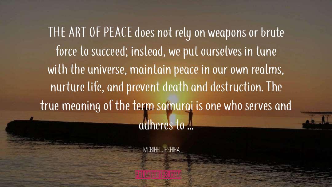Love Peace And Compassion quotes by Morihei Ueshiba