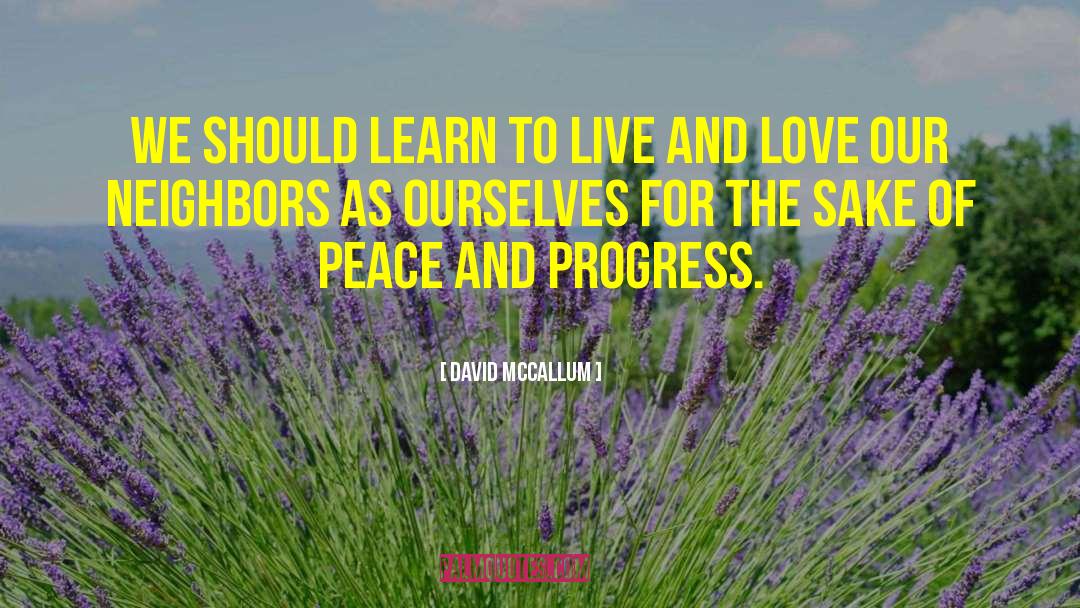 Love Peace quotes by David McCallum