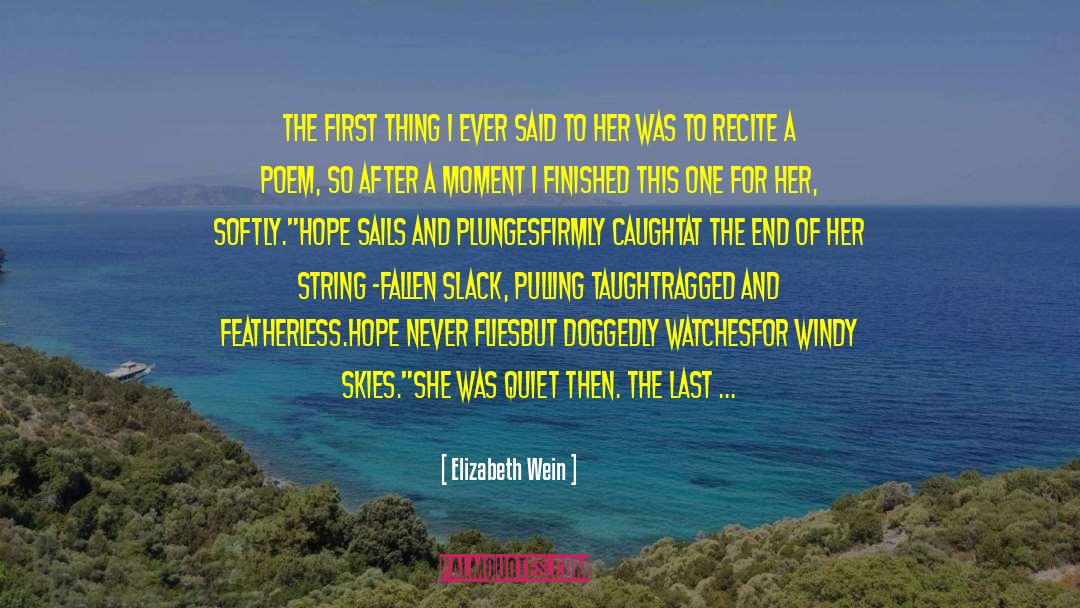 Love Poem For Her quotes by Elizabeth Wein