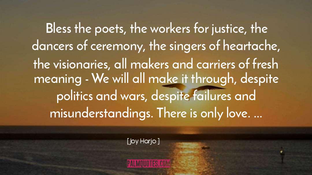 Love Poetry quotes by Joy Harjo