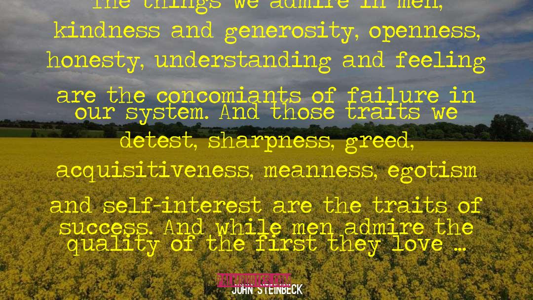 Love Quality Admiration quotes by John Steinbeck