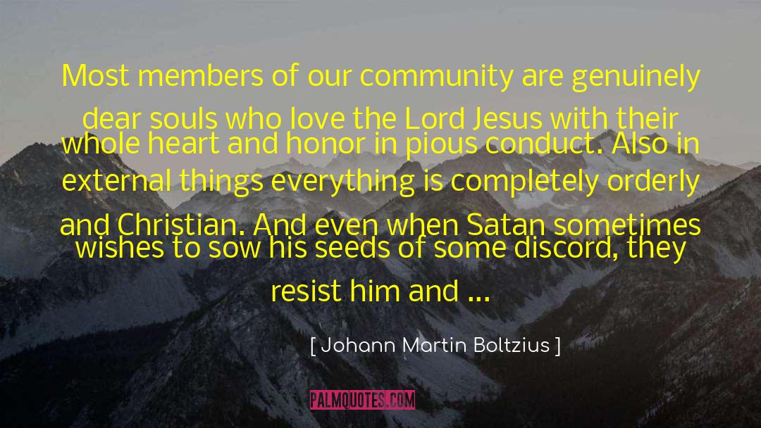 Love Resist Punishment Affection quotes by Johann Martin Boltzius