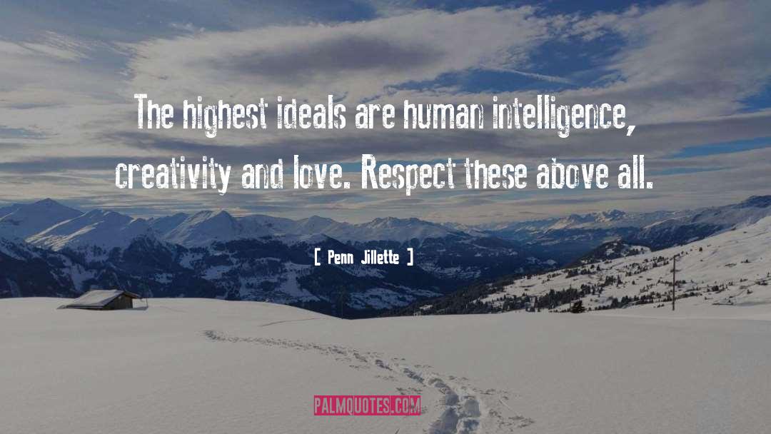 Love Respect quotes by Penn Jillette