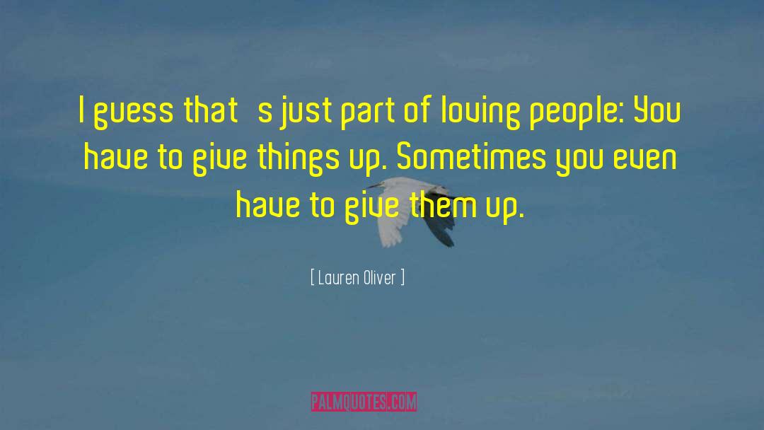 Love Sacrifice quotes by Lauren Oliver