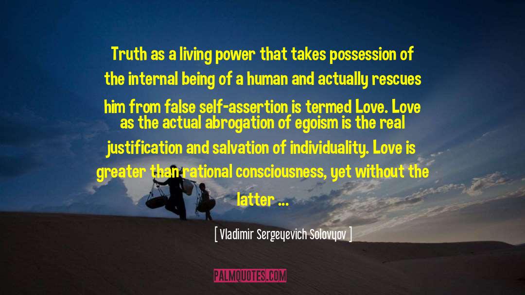 Love Sacrifice quotes by Vladimir Sergeyevich Solovyov