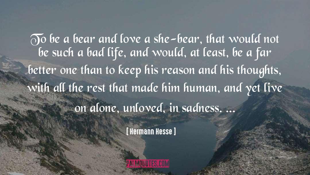 Love Sadness quotes by Hermann Hesse