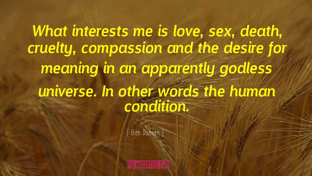 Love Sex quotes by Glen Duncan