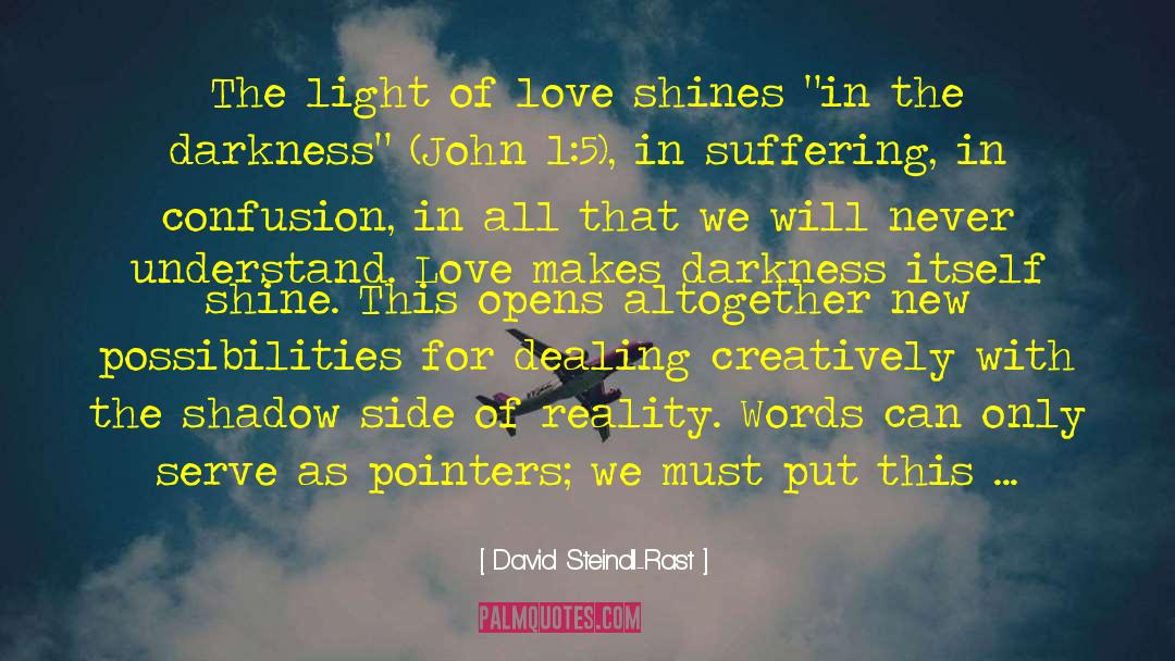 Love Shines quotes by David Steindl-Rast