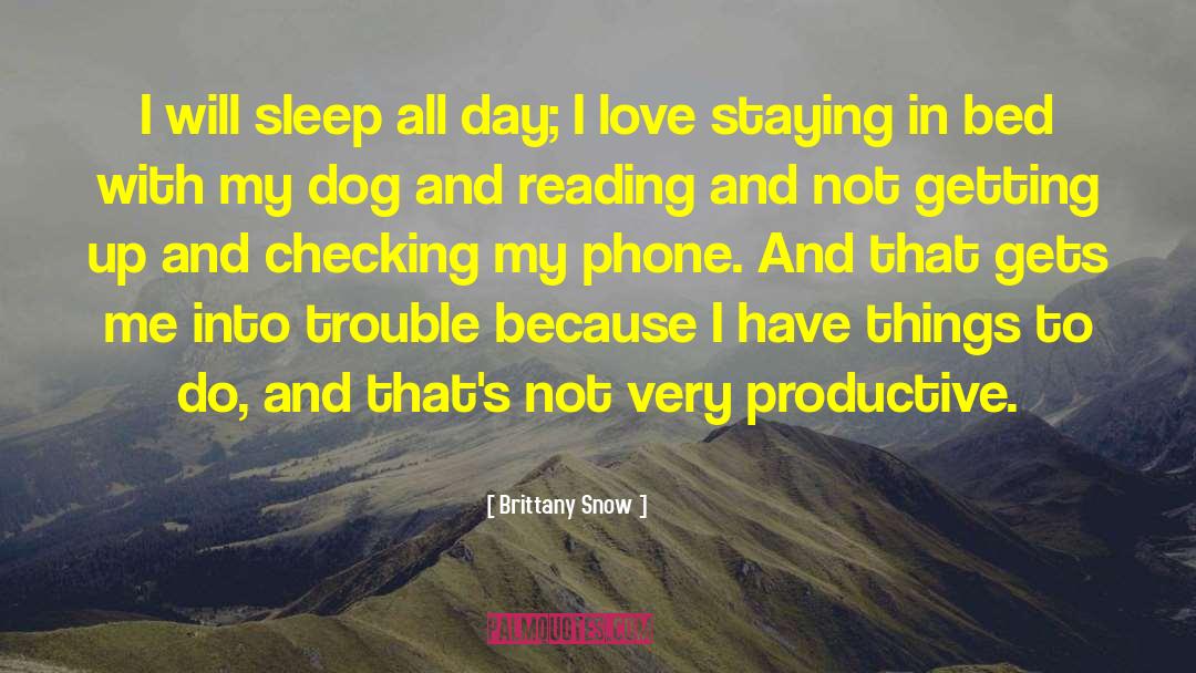 Love Sleep quotes by Brittany Snow