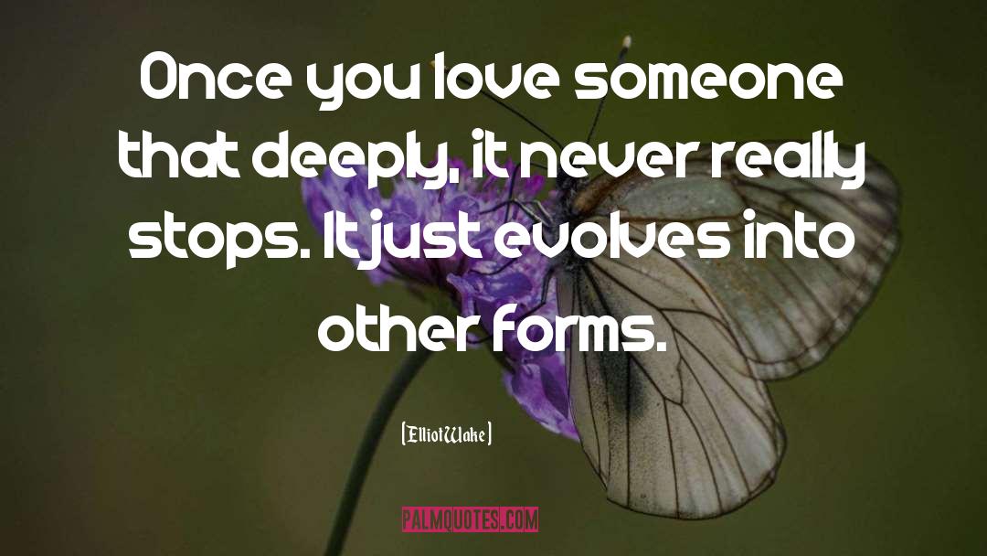 Love Someone quotes by Elliot Wake
