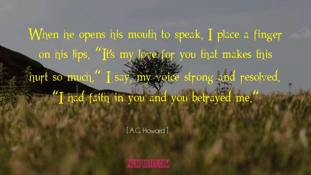 Love Speech quotes by A.G. Howard
