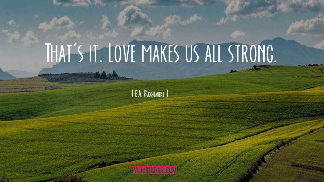 Love Strength quotes by E.A. Bucchianeri