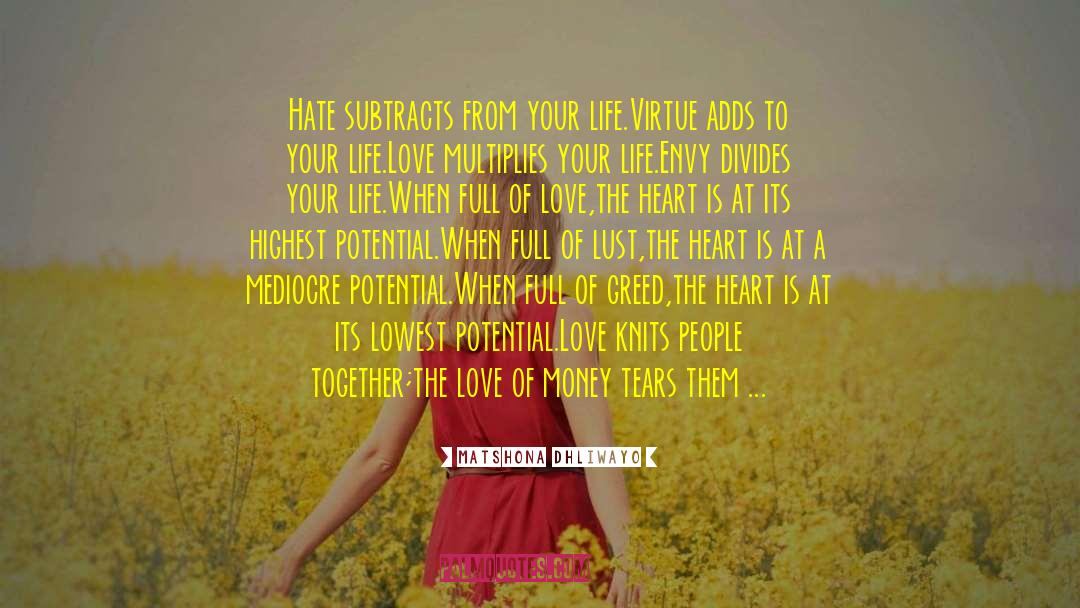 Love Tears Happiness quotes by Matshona Dhliwayo