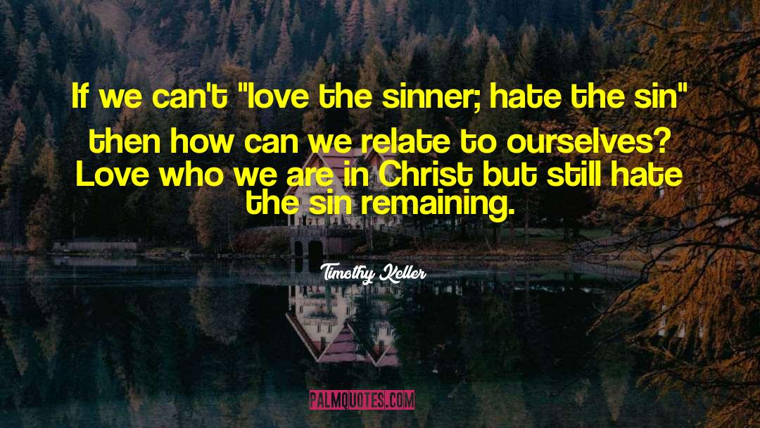 Love The Sinner quotes by Timothy Keller