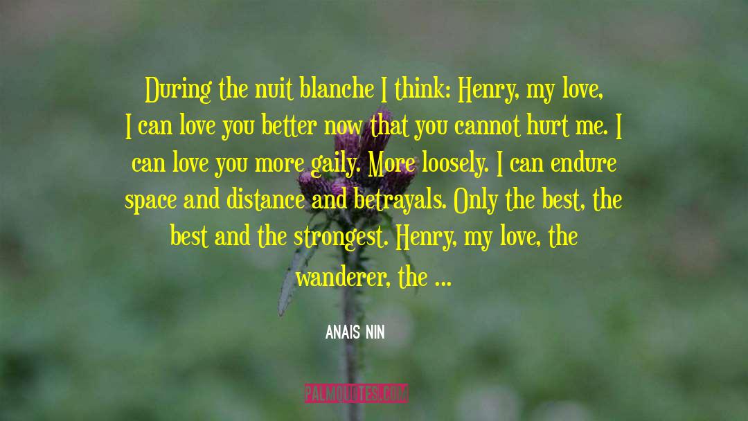 Love The Wanderer quotes by Anais Nin