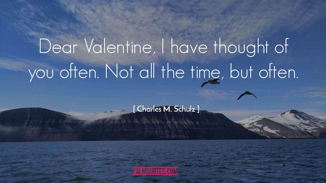 Love Thoughts quotes by Charles M. Schulz