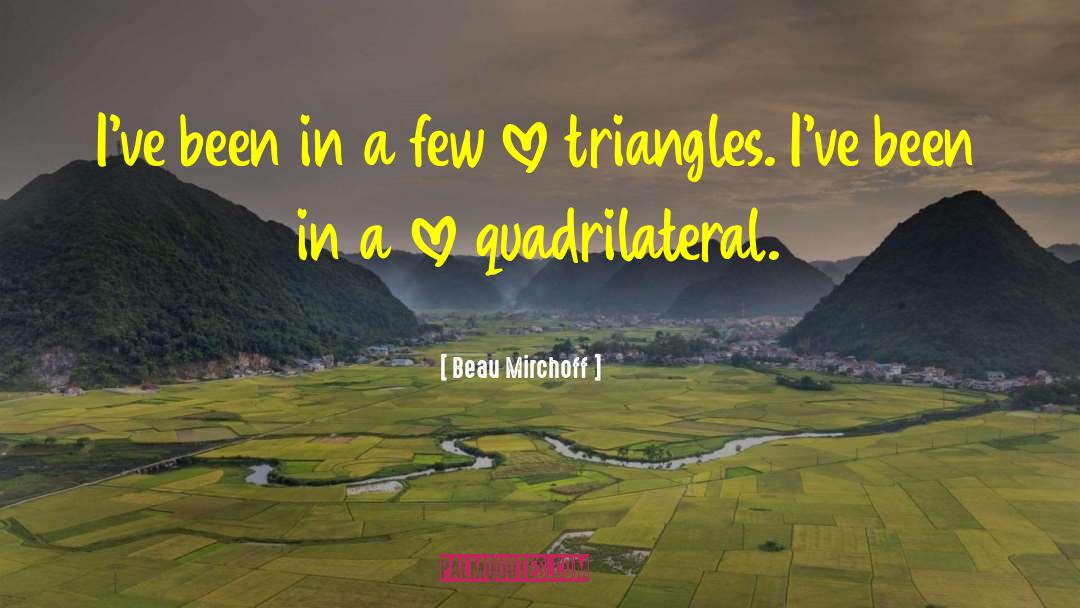 Love Triangles quotes by Beau Mirchoff