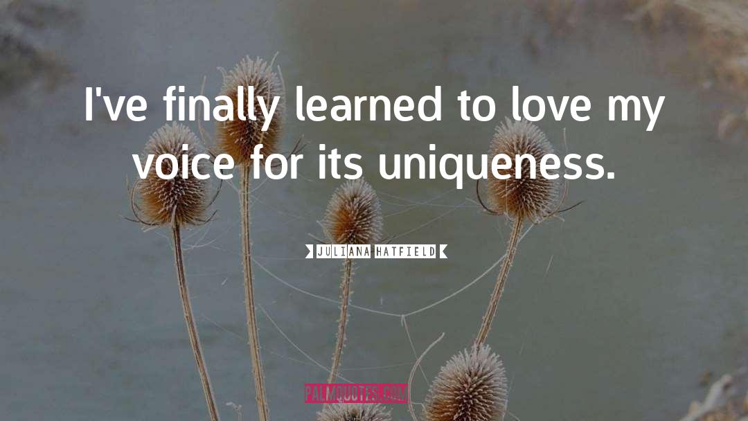 Love Voice quotes by Juliana Hatfield