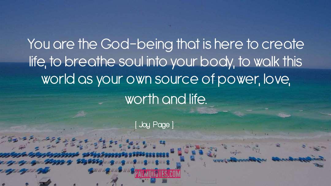Love Worth quotes by Joy Page