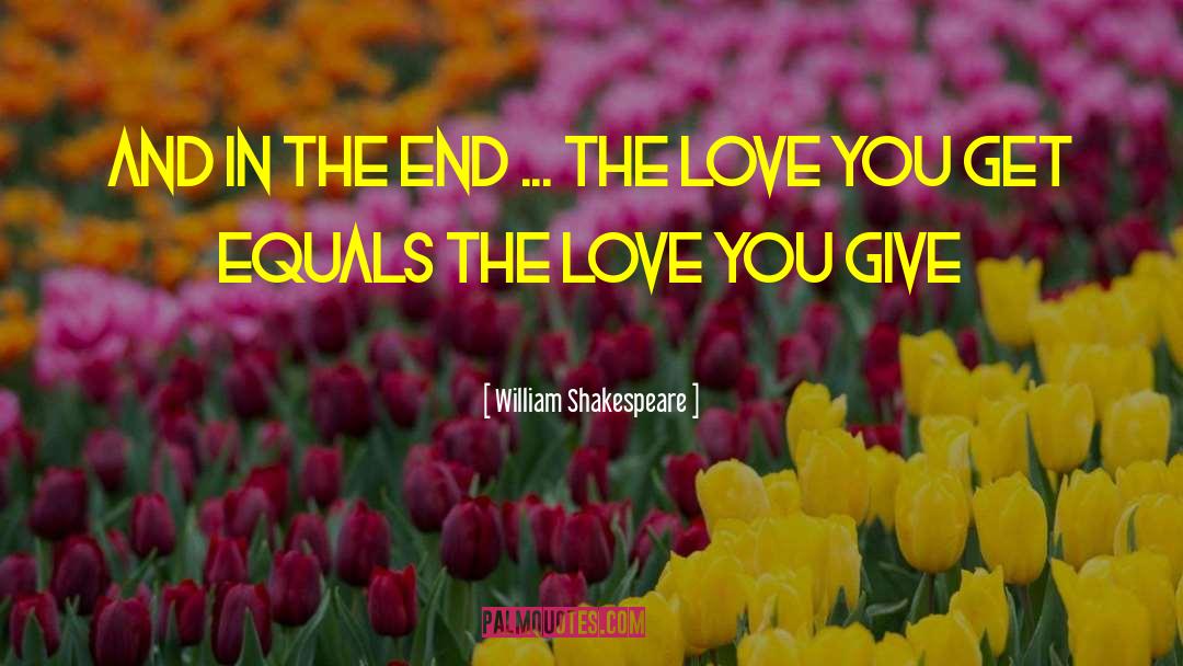 Love You Give quotes by William Shakespeare