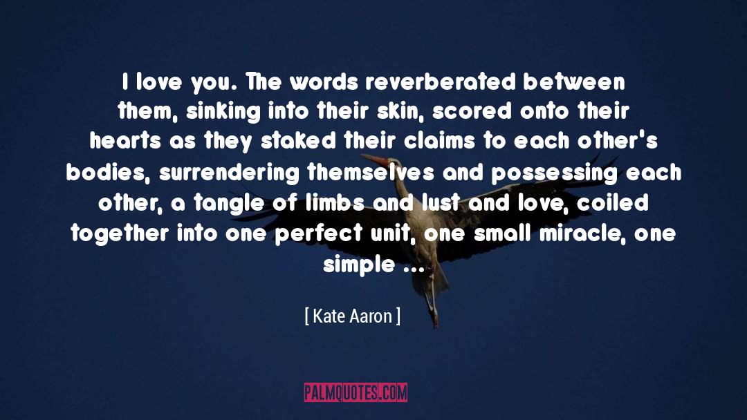 Love You quotes by Kate Aaron